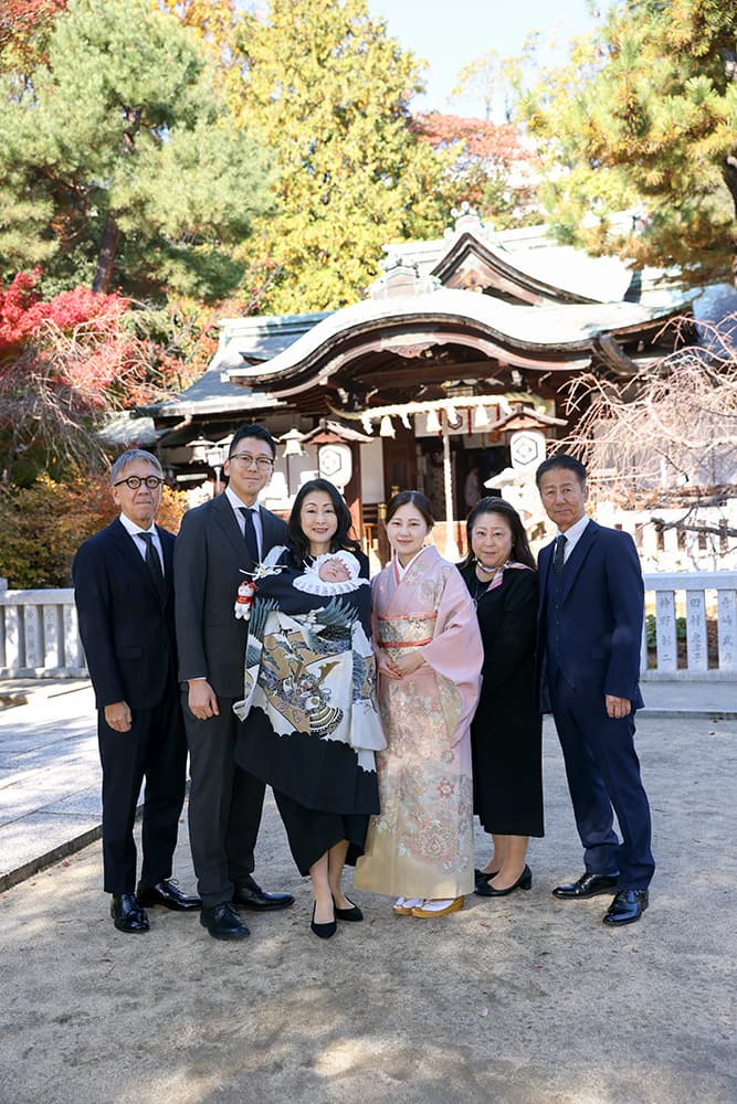 芦屋神社　お宮参り　出張撮影